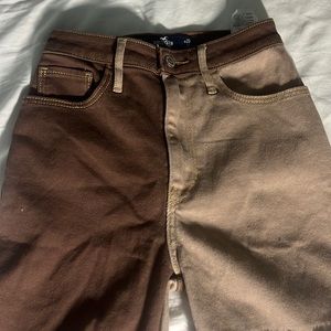 Hollister Co. Women's Brown and Tan Jeans